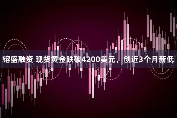 镕盛融资 现货黄金跌破4200美元，创近3个月新低
